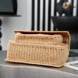 YSL Women's Natural Niki Mini Raffia Crossbody Bag