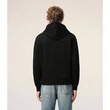 Ami De Coeur Cotton Zipped Hoodie - Black Red