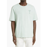 Ami Paris AMI de Coeur Tone-On-Tone T-shirt - Aqua