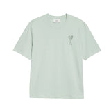 Ami Paris AMI de Coeur Tone-On-Tone T-shirt - Aqua