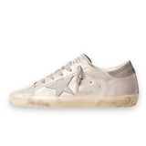 Golden Goose Super-Star - White Grey Glitter