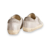 Golden Goose Super-Star - White Grey Glitter