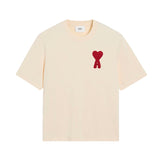 Ami de Coeur Cotton Patch T-Shirt - Beige