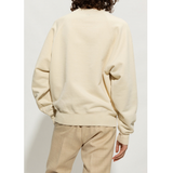 Ami Paris Ami De Coeur Tonal Boxy Fit Crewneck - Beige