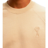 Ami Paris Tonal Ami De Coeur Crewneck - Beige