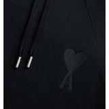 Ami de Coeur Tonal Embroidery Hoodie - Black