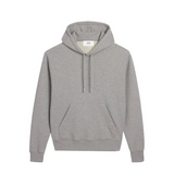 AMI Paris Men's Tonal Heart Hoodie - Heather Grey