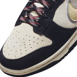 Nike Dunk Low LX - Black Suede Team Gold