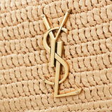 YSL Women's Natural Niki Mini Raffia Crossbody Bag