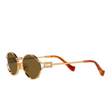 Miu Miu Sunglasses - Rose Gold / Dark Brown